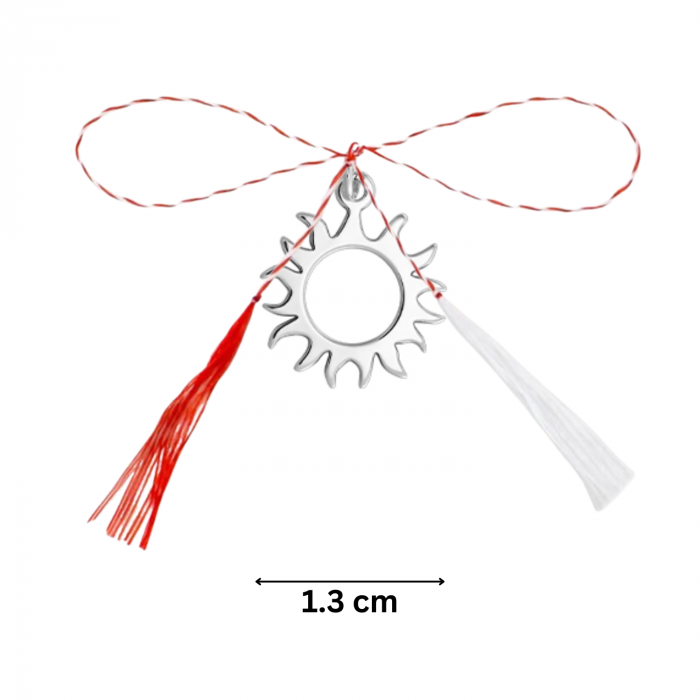 Pandantiv martisor din argint, soare decupat, ambalaj inclus [2]