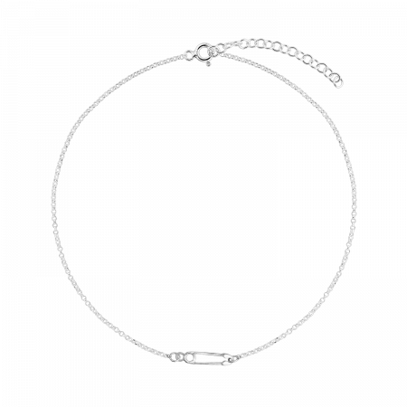 Bratari lantisor - Bratara din argint, ac de siguranta, 15-19 cm