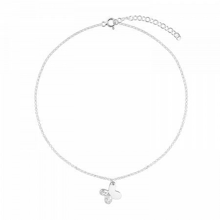 Bratari lantisor - Bratara din argint cu fluture, 15 - 19 cm