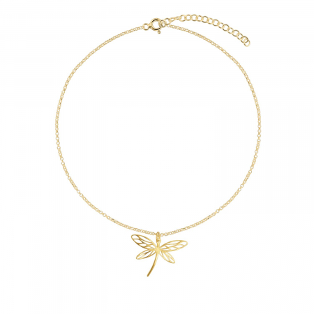 Bratara de picior din argint placat cu aur, Dragonfly [1]