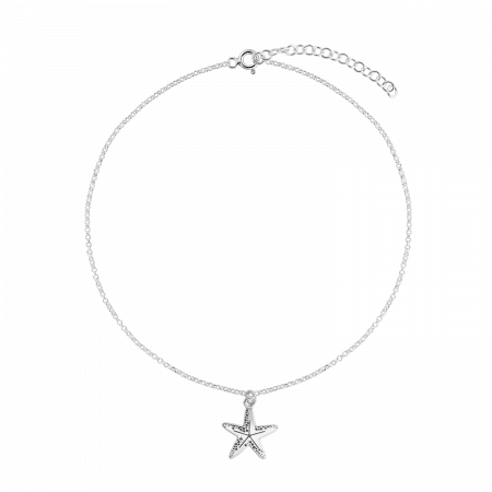 Bratari lantisor - Bratara din argint, stea de mare, 15 - 19 cm