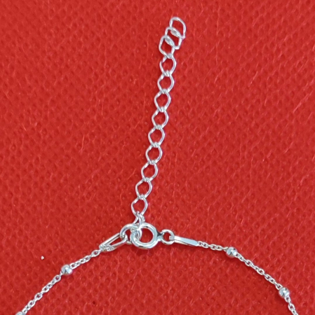 Bratara din argint cu margelute si charm semiluna si stelute [3]