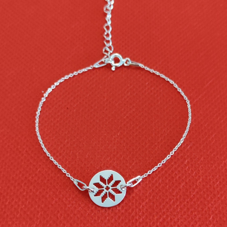 Bratara din argint cu motiv traditional floral [2]