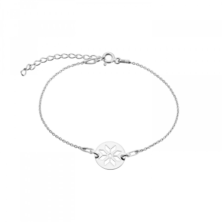 Bratari lantisor - Bratara din argint cu motiv traditional floral