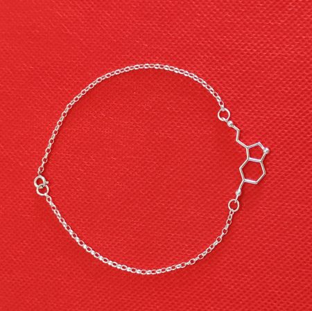 Bratara din argint, formula chimica serotonina [1]