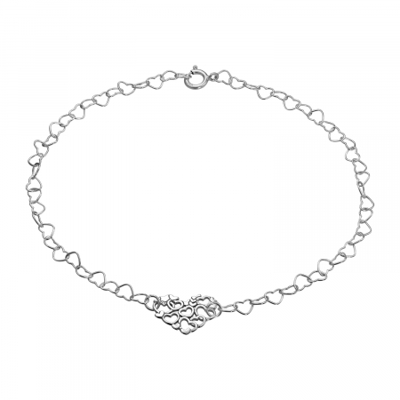 Bratari lantisor - Bratara din argint, Made of Hearts