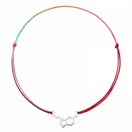 Bratari de picior - Bratara pentru picior din snur multicolor, serotonina din argint