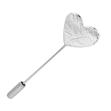 Brose - Brosa pin din argint, inima