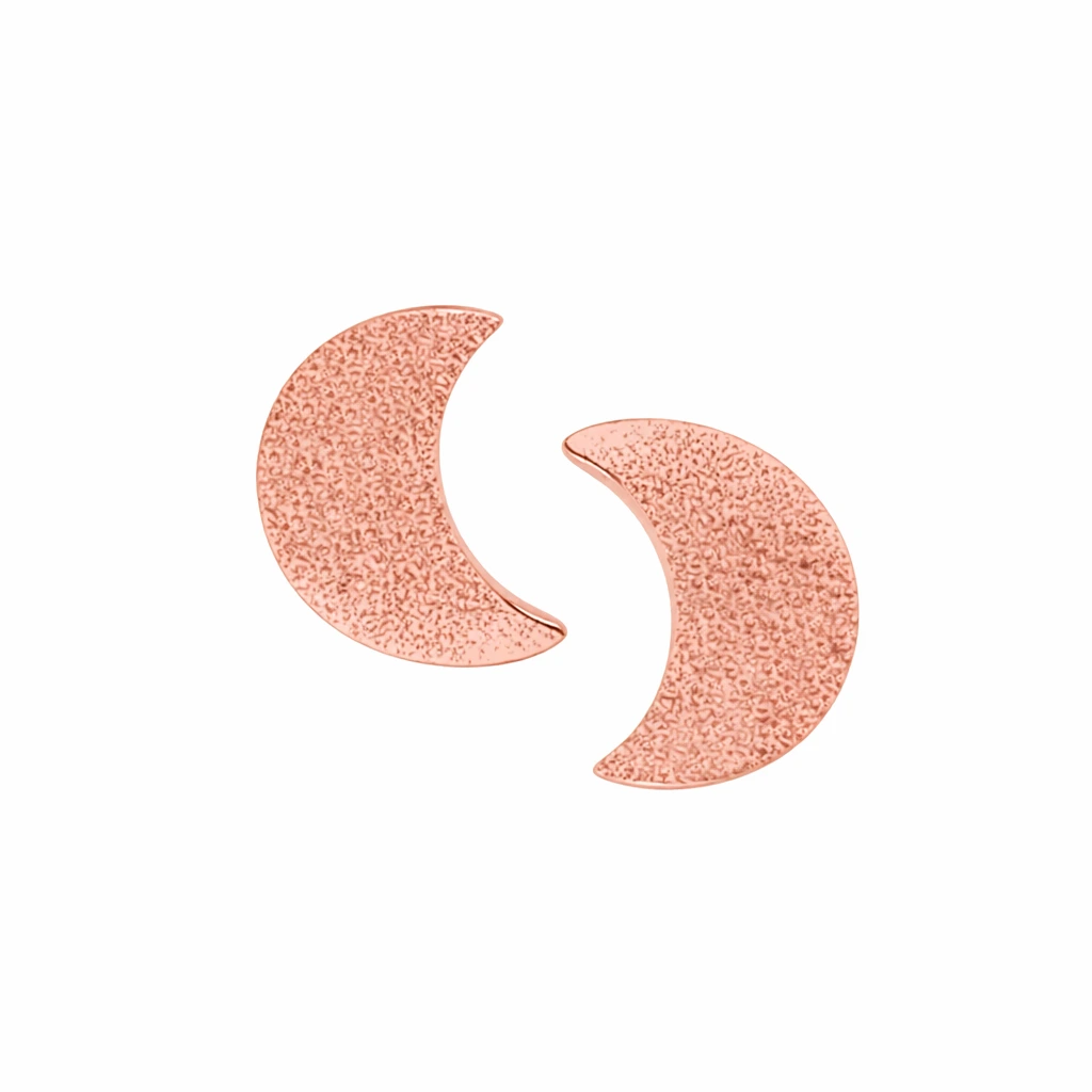 Cercei - Cercei din argint, cu tije, semiluna