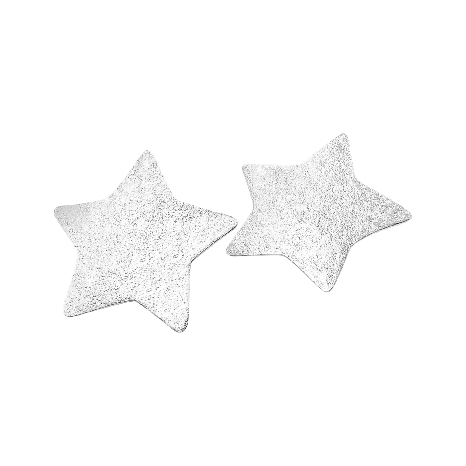 Cercei - Cercei din argint cu tije, stele mari Stardust