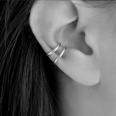 Cercei ear cuff din argint, 13mm [2]