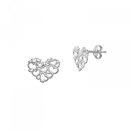 Cercei - Cercei Lolit din argint 925, Made of Hearts