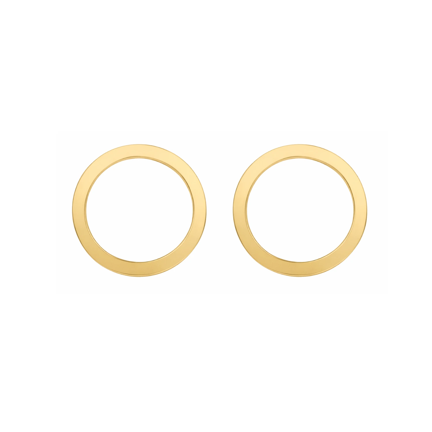 Minimalist - Cercei rotunzi Lolit, argint 925, aspect lucios, diametru 1.4cm