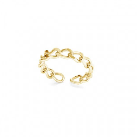 Inel Chain Ring din argint 925, placat cu aur de 18K, reglabil [1]