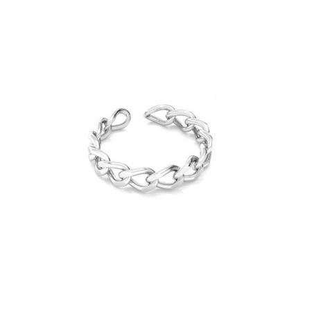 Inel Chain Ring din argint 925, placat cu platina, reglabil [2]