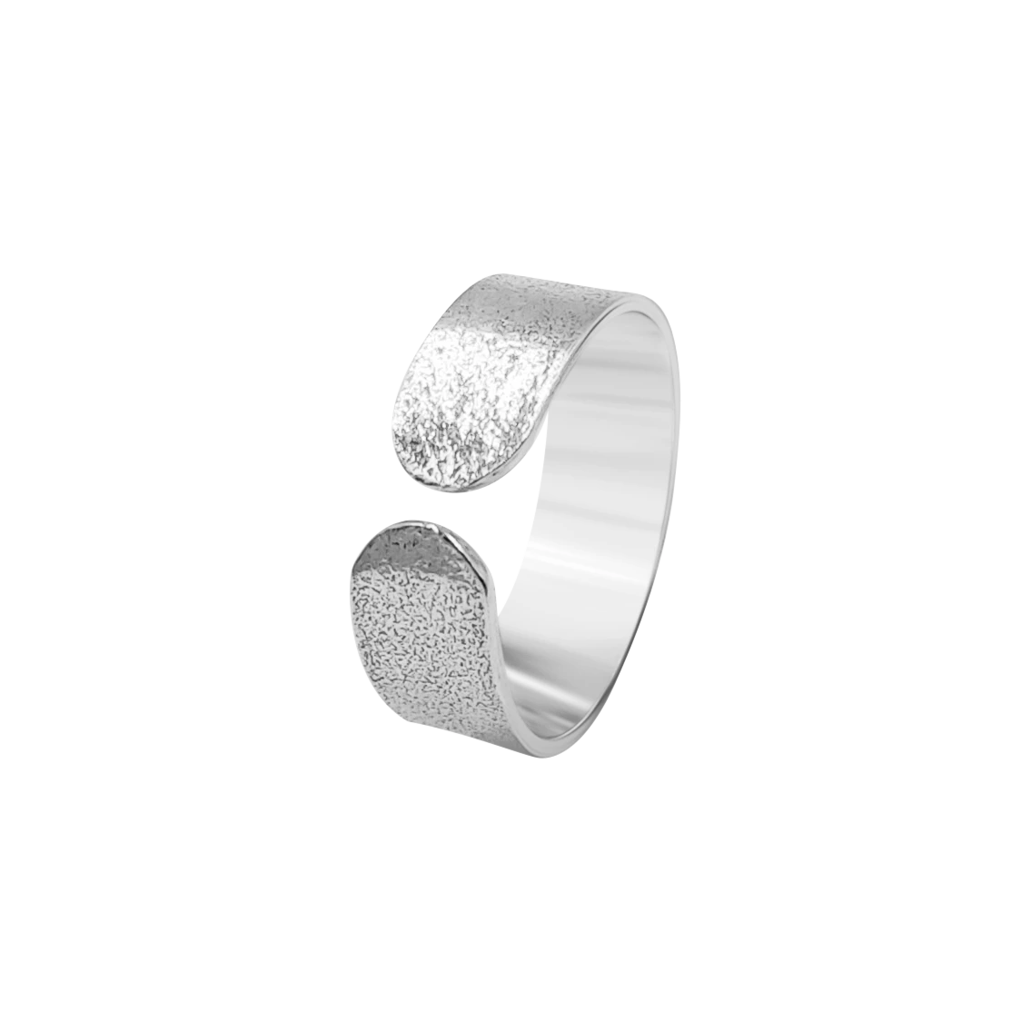 Inele - Inel lat reglabil din argint, Stardust