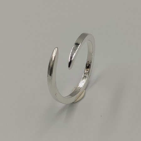 Inel minimalist Lolit argint 925, marime reglabila, grosime 2mm [1]