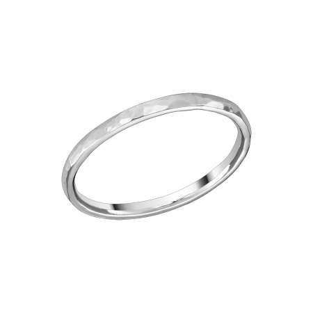 Inele - Inel subtire Lolit, texturat, argint 925, marime 50 (15.92mm)