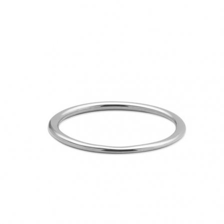 Inele - Inel subtire, Stacking Ring, argint 925 placat cu platina, marimea 55