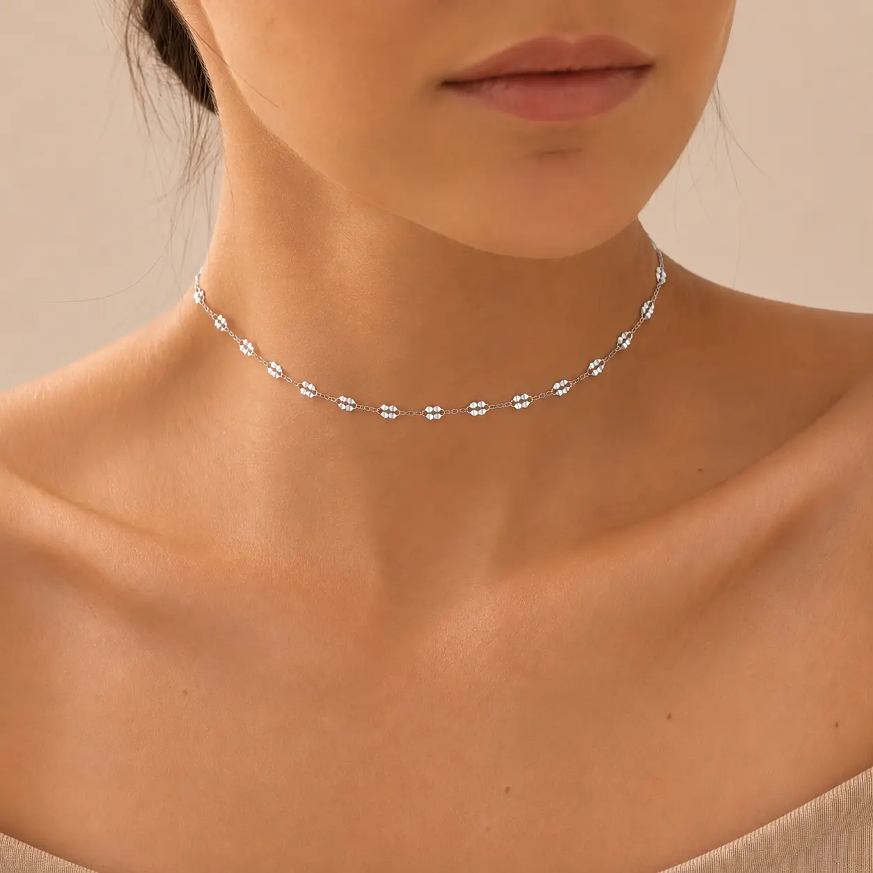 Coliere - Lantisor din argint placat cu aur, Cobra