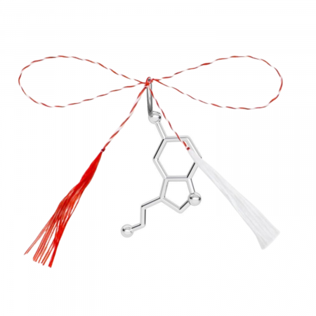 Pandantiv martisor din argint, serotonina mare