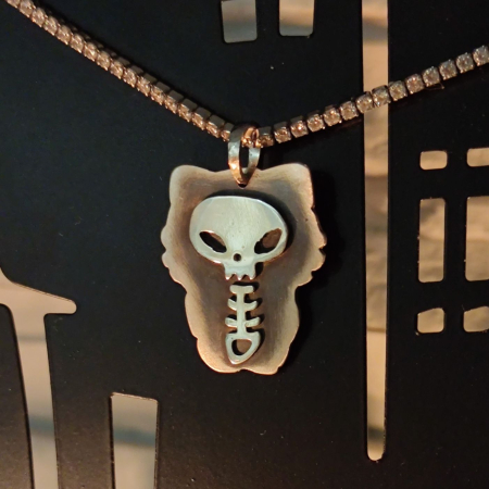 Halloween - Pandantiv din argint, Halloween Kitty