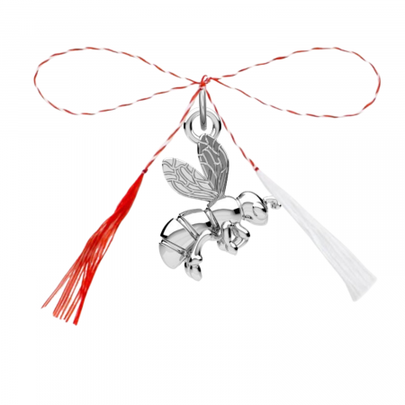 Pandantive - Pandantiv martisor din argint, albinuta, ambalaj inclus