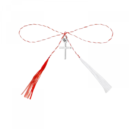 Pandantive - Pandantiv martisor din argint, cruciulita mica, ambalaj inclus