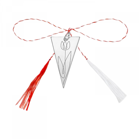 Martisoare - Pandantiv martisor din argint, Dutch Tulip, ambalaj inclus