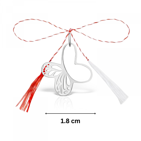 Pandantiv martisor din argint, fluturas decupat 1.8 cm [2]
