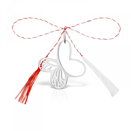 Colectii - Pandantiv martisor din argint, fluturas decupat 1.8 cm