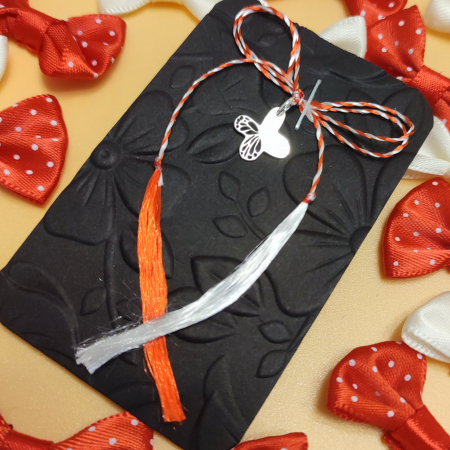 Pandantiv martisor din argint, fluturas mic decupat, ambalaj inclus [1]