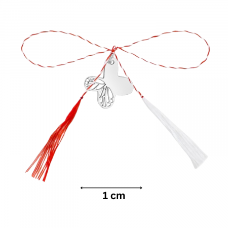 Pandantiv martisor din argint, fluturas mic decupat, ambalaj inclus [3]