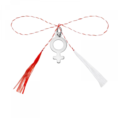 Martisoare - Pandantiv martisor din argint cu simbol feminin Venus