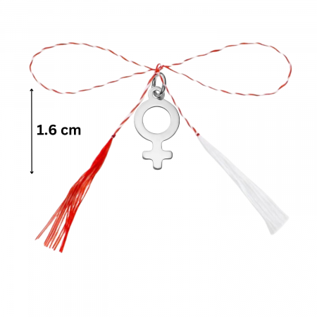 Pandantiv martisor din argint cu simbol feminin Venus [1]