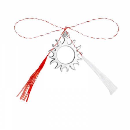 Martisoare - Pandantiv martisor din argint, soare decupat, ambalaj inclus