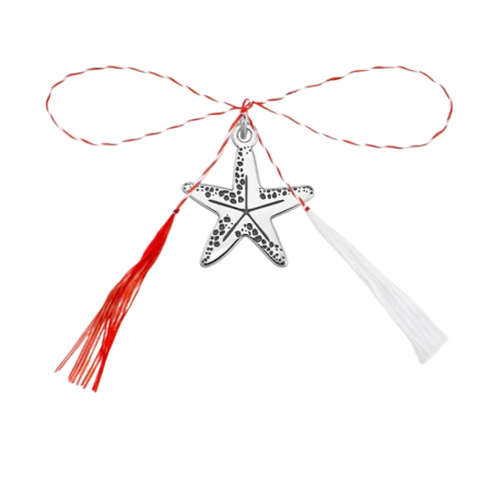 Martisoare - Pandantiv martisor din argint, stea de mare, ambalaj inclus