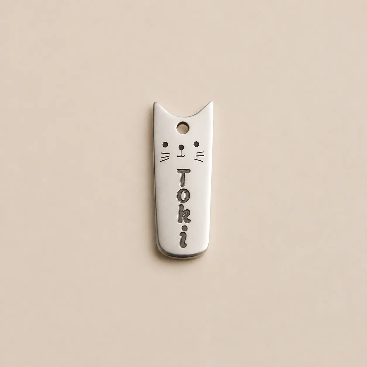 Accesorii - pentru Pudi - Pandantiv pisica inox, 2 cm