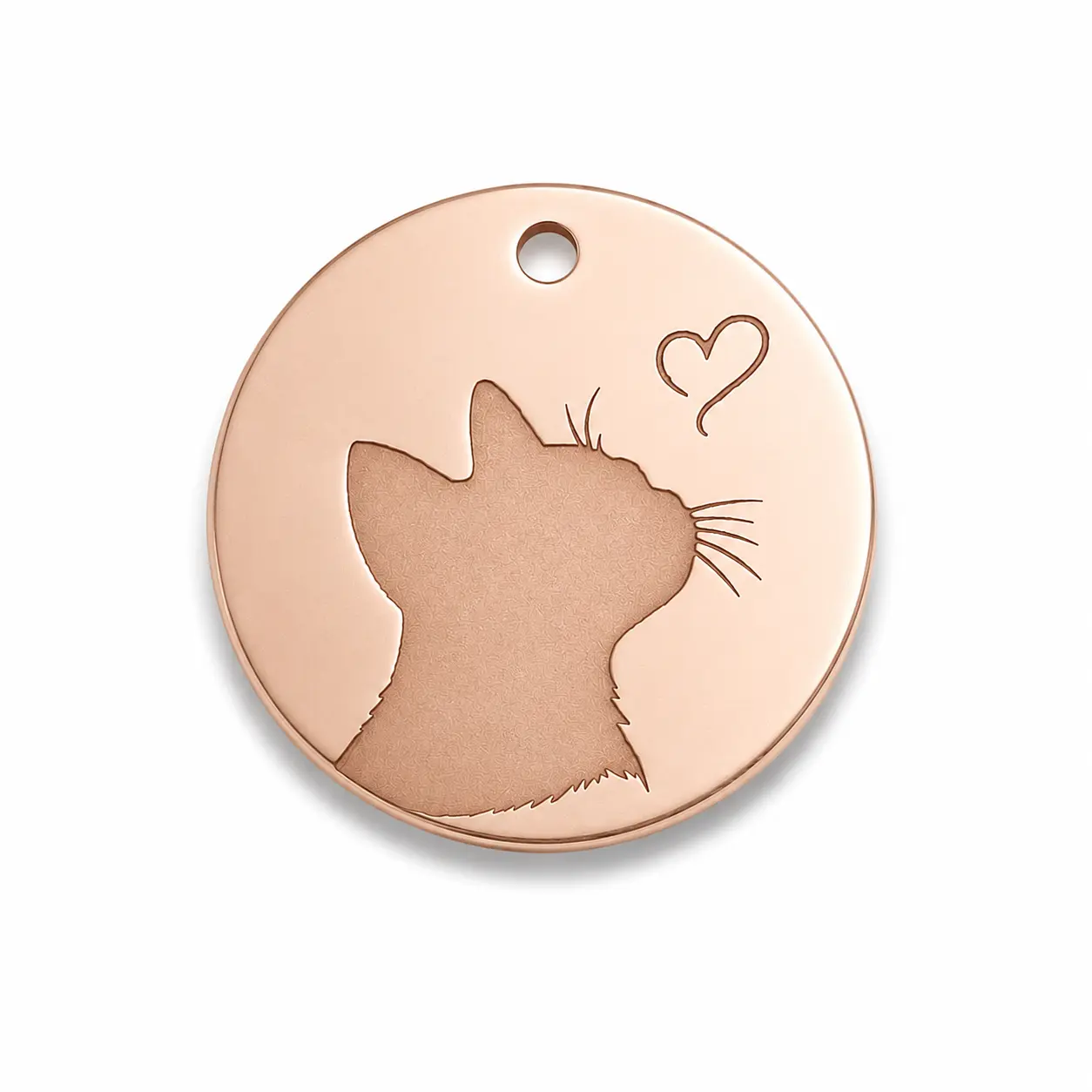 Accesorii - pentru Pudi - Pandantiv personalizat din bronz, banut 1.5cm