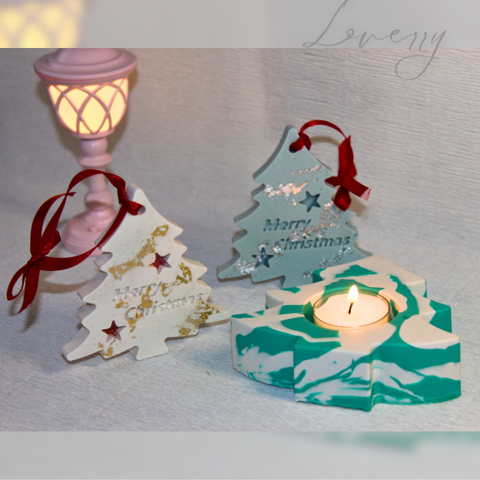 Set Crăciun - Suport lumânare și decorațiuni [2]