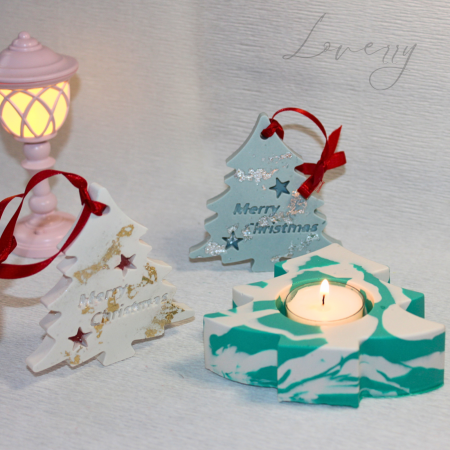 Craciun - Set Crăciun - Suport lumânare și decorațiuni