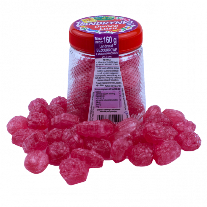 Bomboane cu aroma de fructe de padure fara zahar, 160g [3]