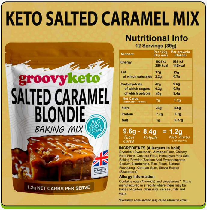 Mix Keto Prajitura cu Caramel sarat [4]