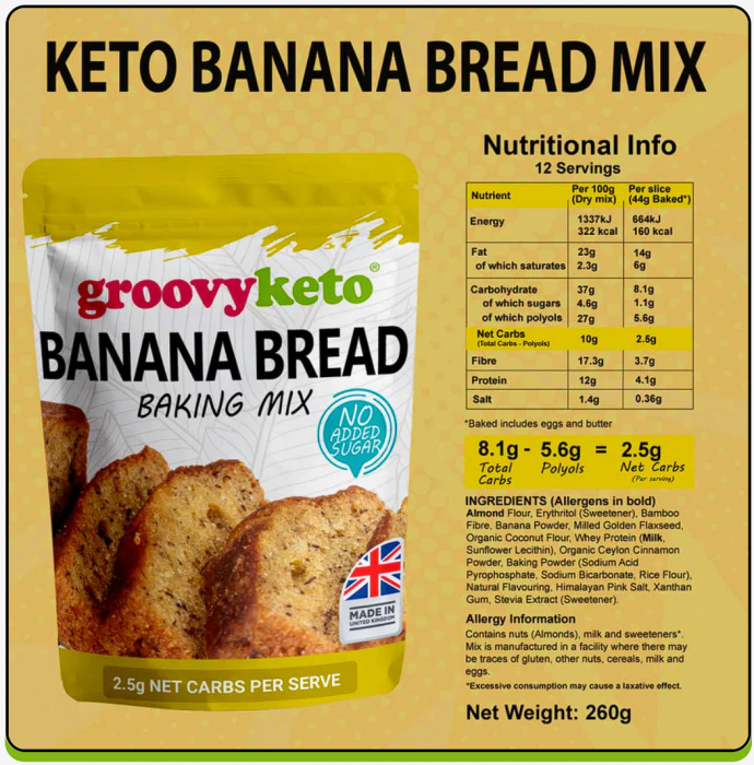 Mix Keto Prajitura Banana Bread [4]