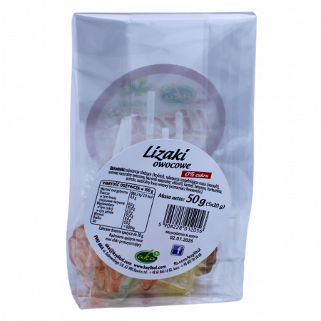 Acadele fara zahar, cu xilitol si aroma de fructe, 5x10g - AKA [3]