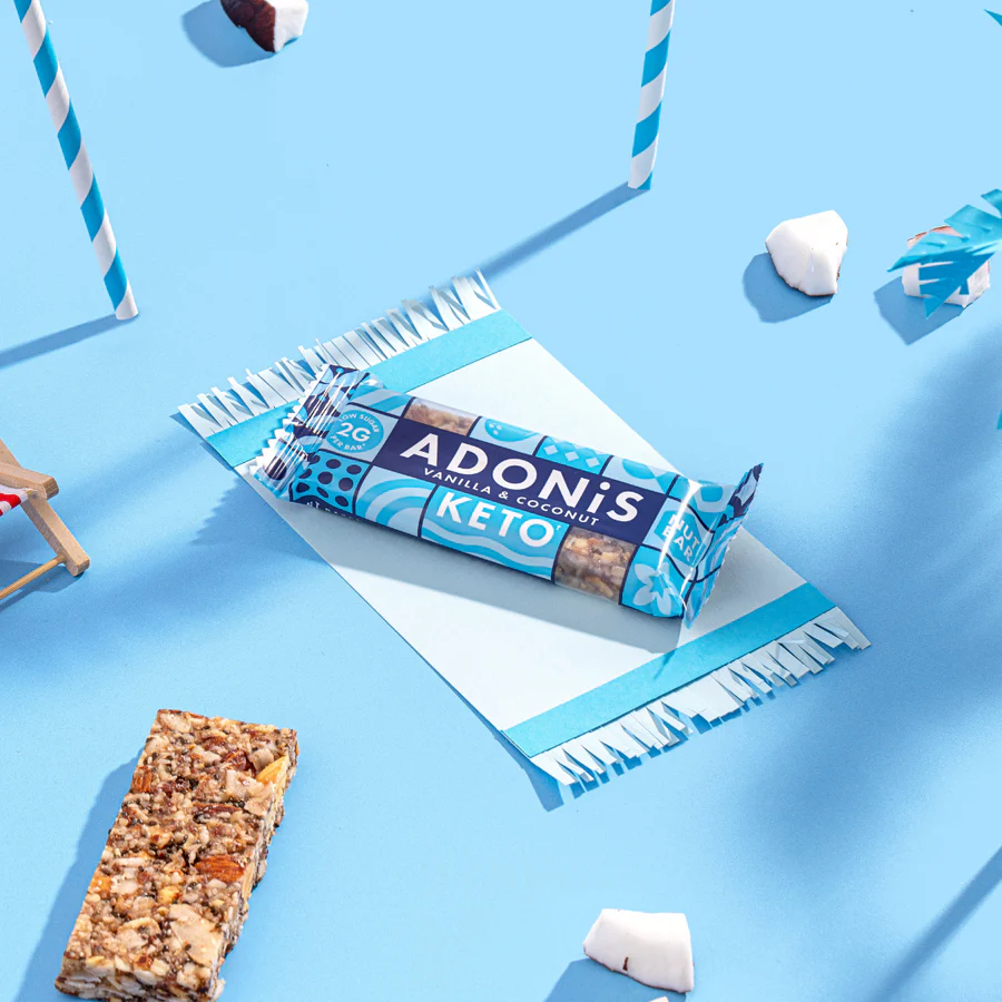 Toate produsele - Baton keto cu alune, vanilie si nuca de cocos