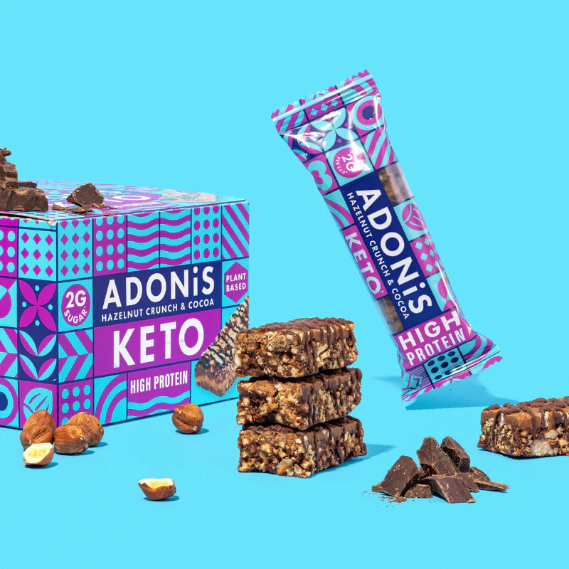 Snacks - Baton ​​​​keto cu alune crocante si cacao