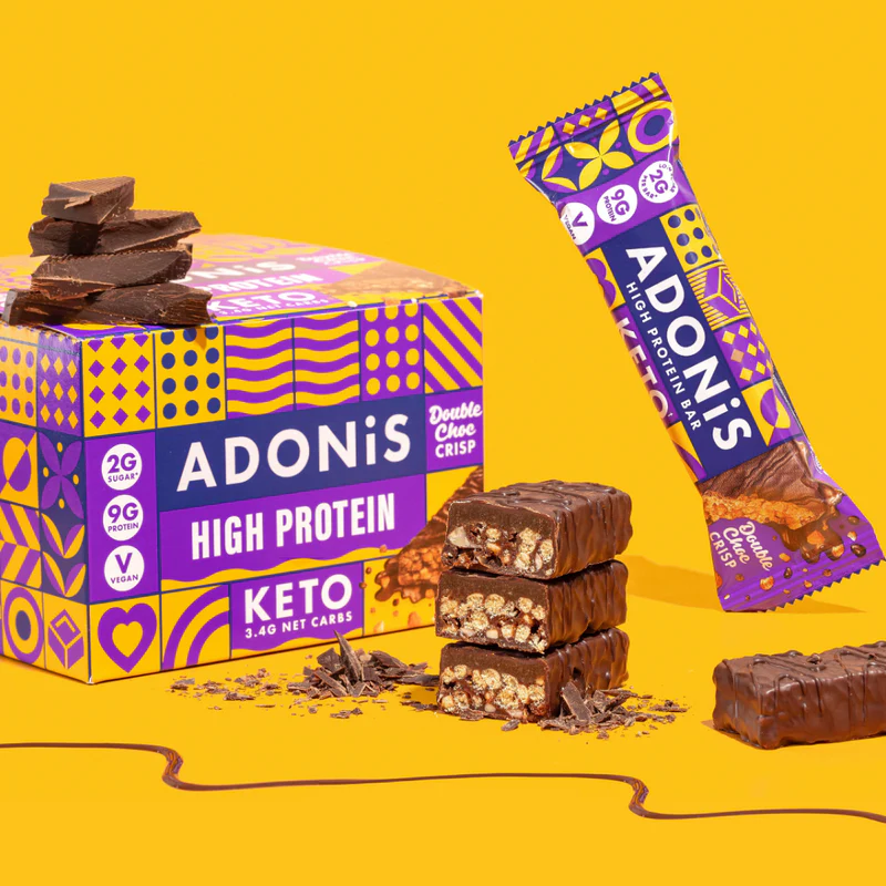 Toate produsele - Baton keto Double Choc crocant bogat în proteine