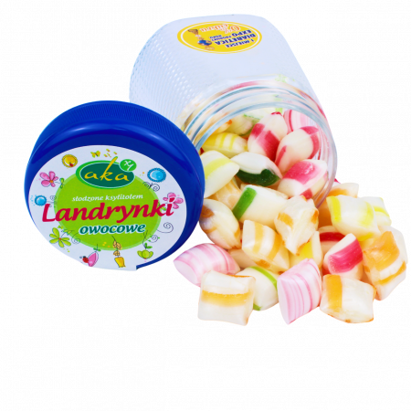 Bomboane si Acadele - Bomboane fructate fara zahar, 160g