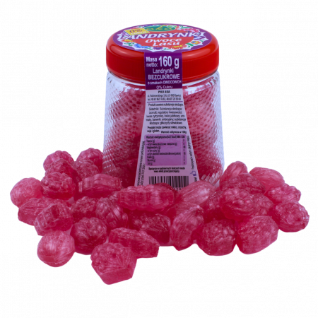 Bomboane cu aroma de fructe de padure fara zahar, 160g [2]